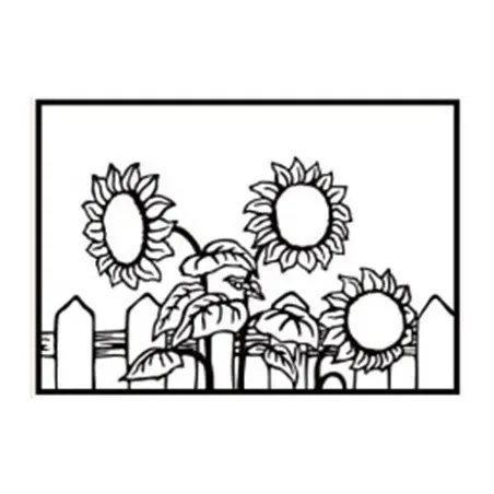 Hobby Solution Embossing Folder - Sunflower 1