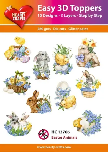 Easy 3D Toppers - Easter Animals 1