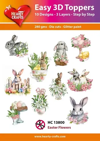 Easy 3D Toppers - Easter Flowers 1