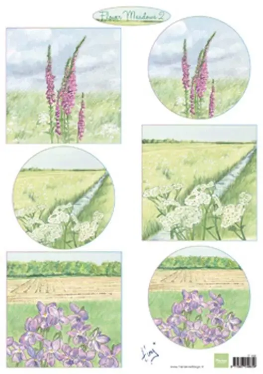 Marianne Design Cutting Sheet Tiny's Flower Meadow 2 1
