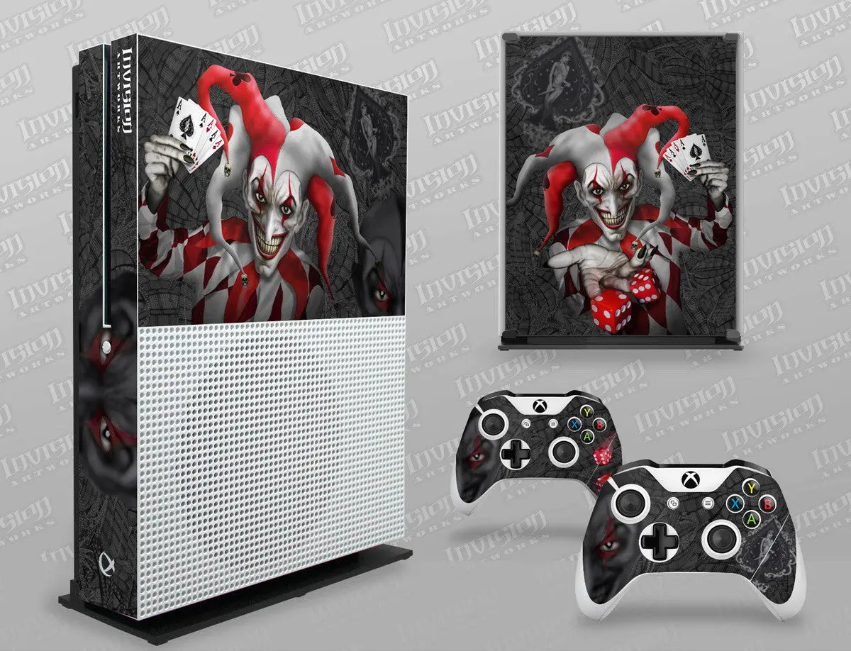 Xbox One S Graphics - Console Skin With 2 Controller Skins - The Joker 1