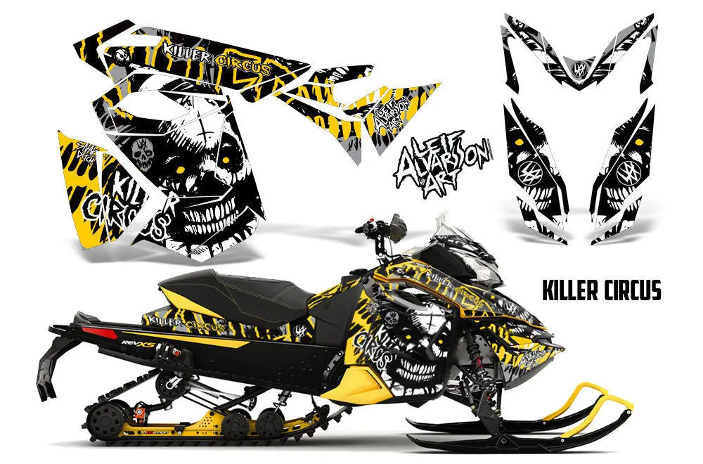 Ski Doo Rev Xs,Mxz, Renegade Sled Snowmobile Graphics Wrap Kit  (2013-2014) 1