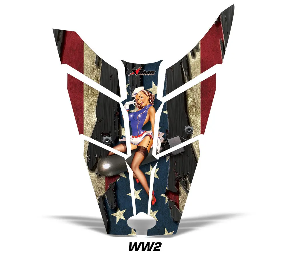 Polaris Rush Rmk Snowmobile Hood Wrap Kit 1