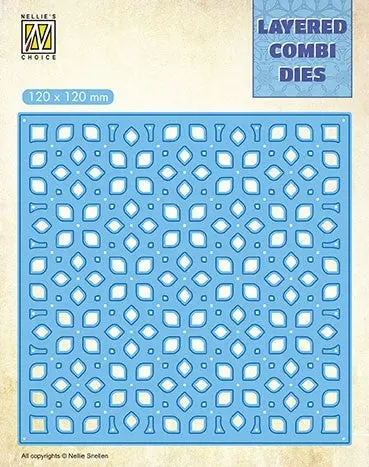 Nellie's Choice Layered Combi Dies Flower 3 Layer B 1