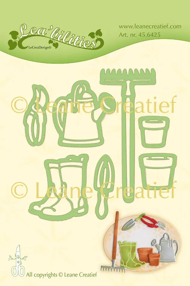 Leabilitie Garden Set Watering Can Cut And Embossing Die 1