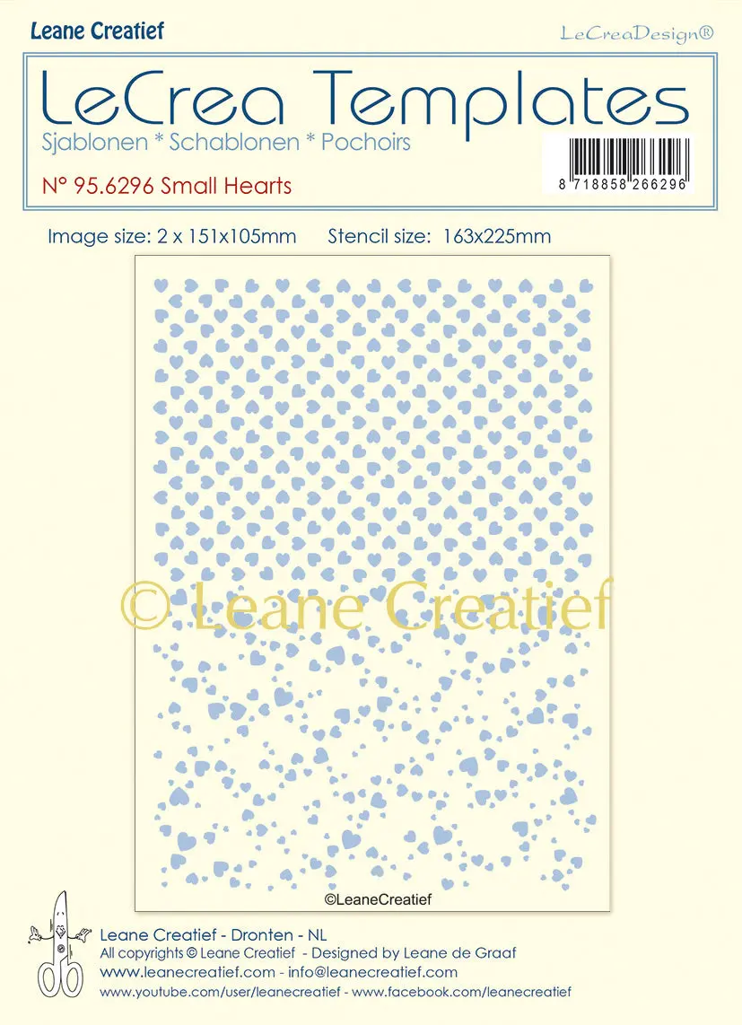 Stencil Small Hearts 1