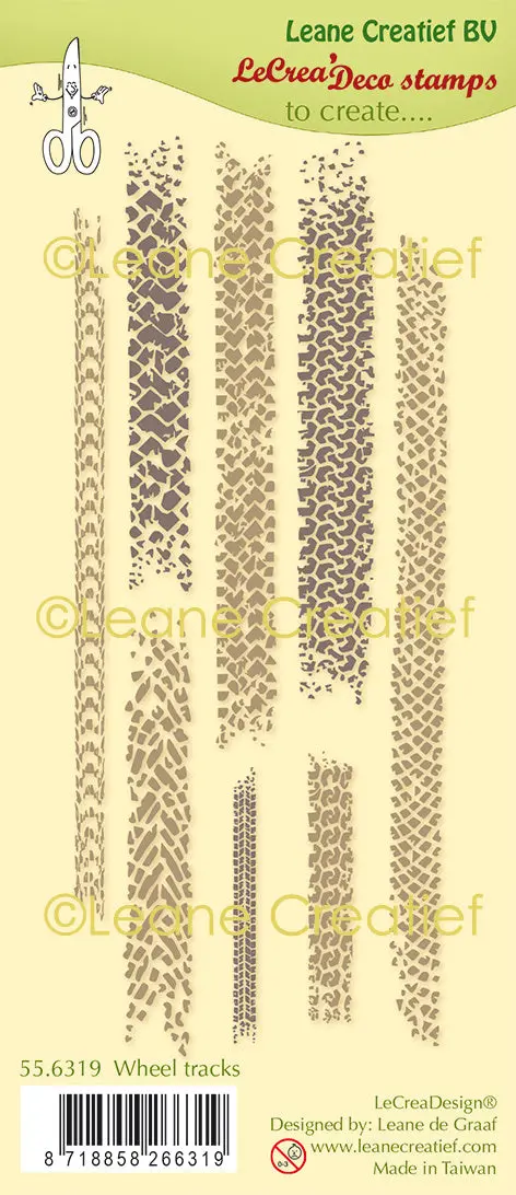 Lecreadesign Clear Stamp Wheel Tracks 1