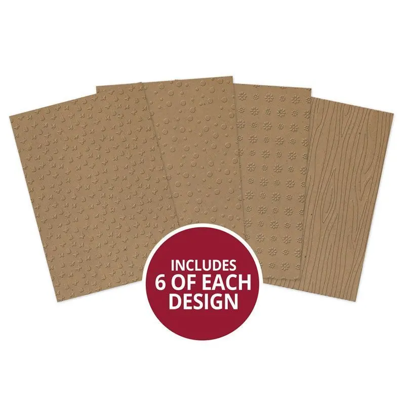 Embossed Kraft Card Selection 1
