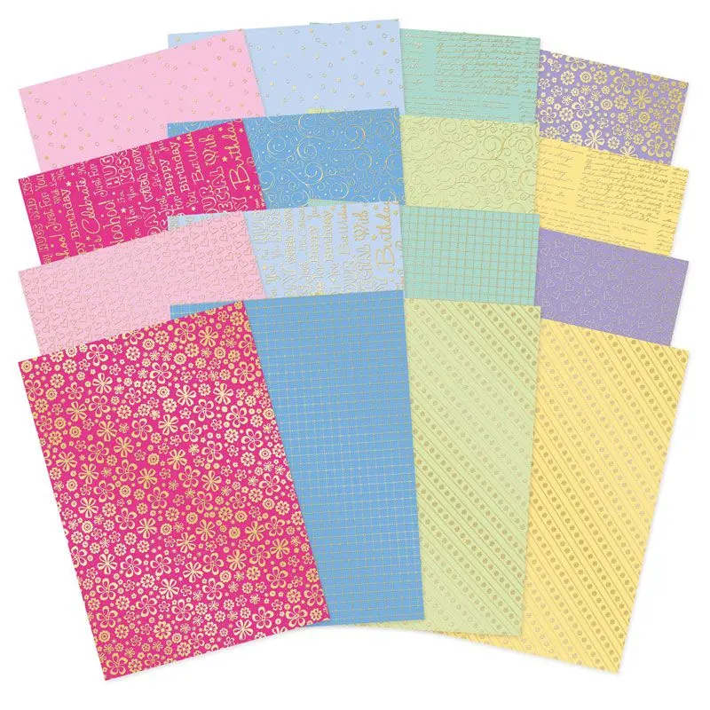 Confetti Petals Adorable Scorable Foiled Cardstock 1