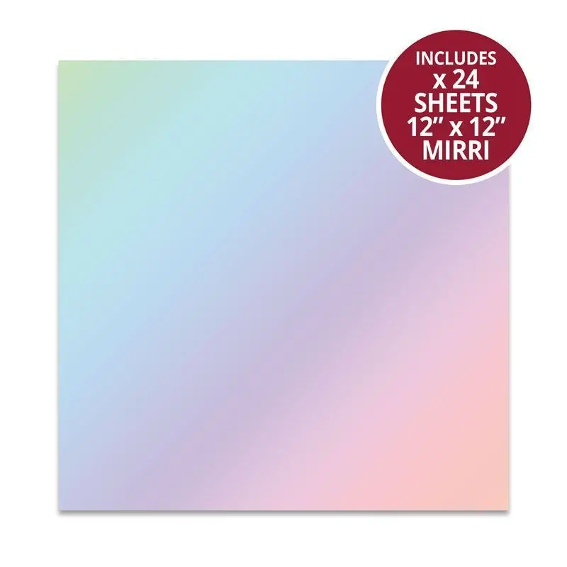 Mirri Card - 12" X 12" Rainbow Holographic 1