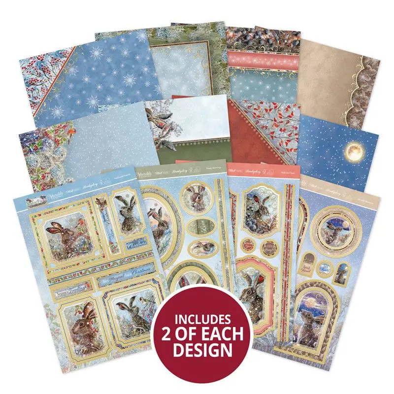 Meadow Hares At Wintertime Luxury Topper Collection 1