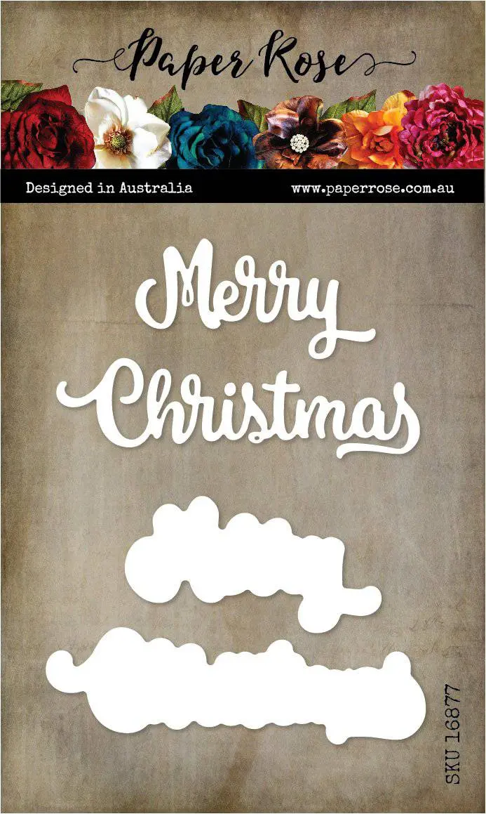 Merry Christmas Large Metal Cutting Die 16877 1