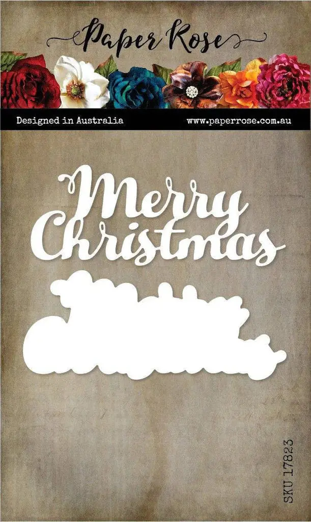 Merry Christmas Text Metal Cutting Die 17823 1