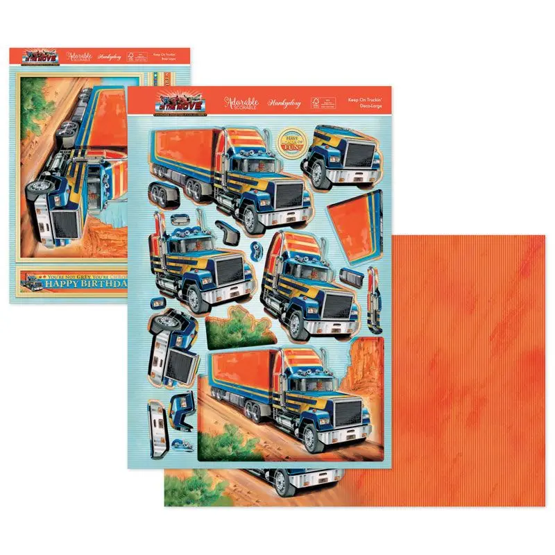 On The Move Deco-Large Set - Keep On Truckin' 1