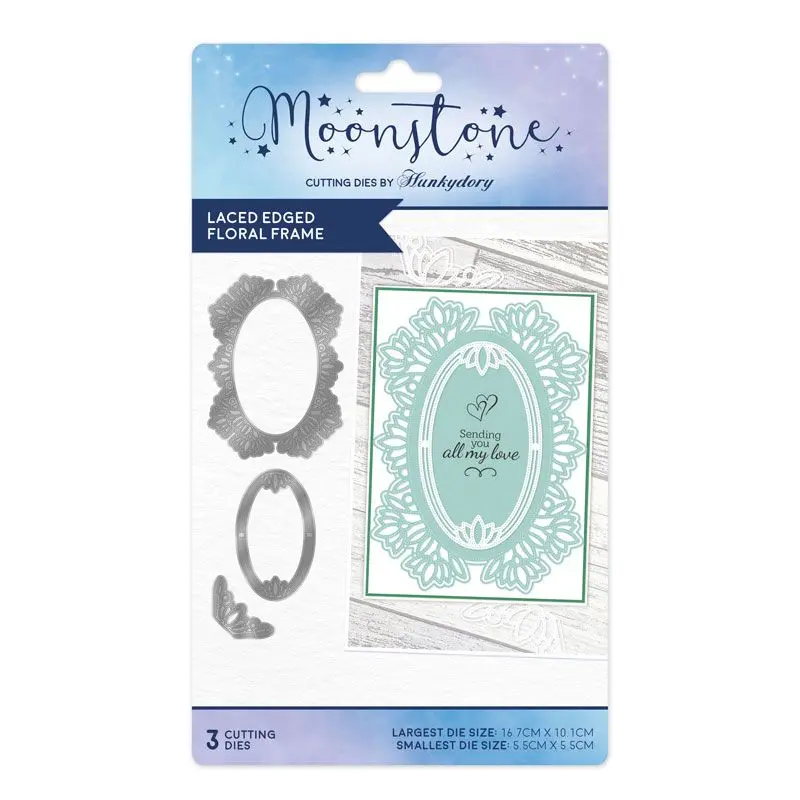 Moonstone Dies - Lace Edged Floral Frame 1