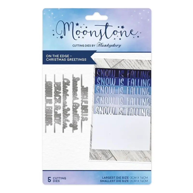 Moonstone Dies- On The Edge - Christmas Greetings 1