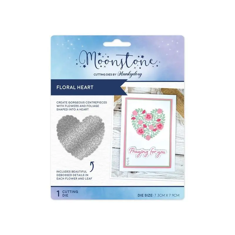 Moonstone Dies - Floral Heart 1
