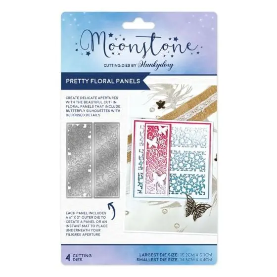 Moonstone Dies - Pretty Floral Panels 1