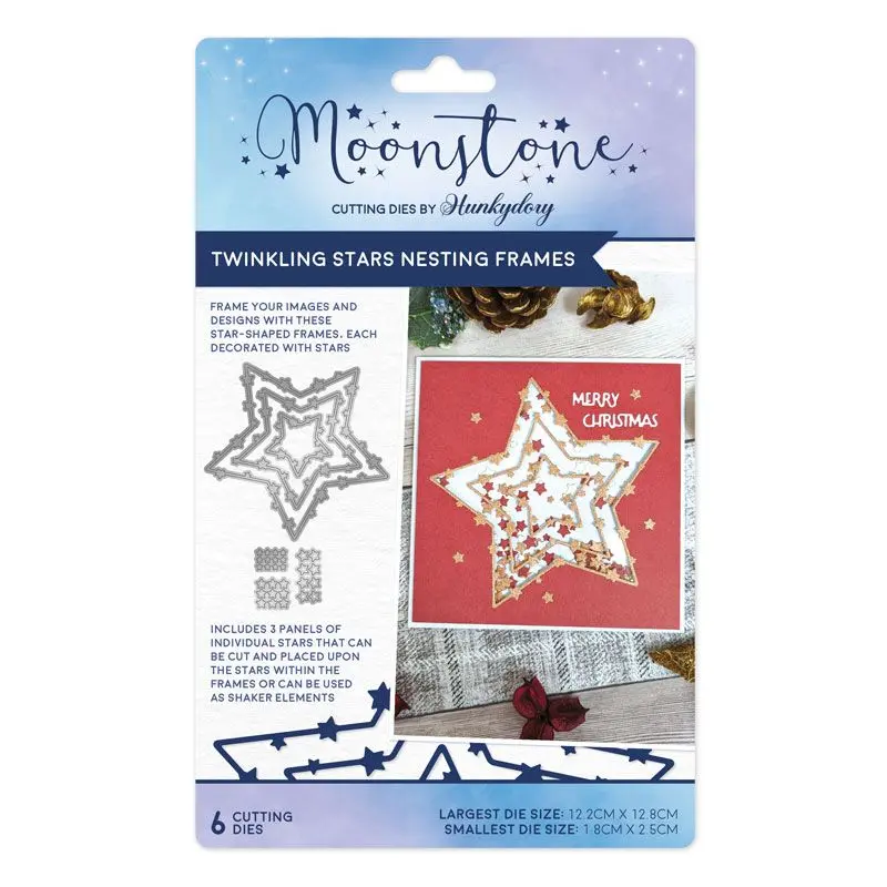 Moonstone Dies - Twinkling Stars Nesting Frames 1