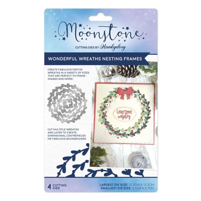 Moonstone Dies - Wonderful Wreath Nesting Frame 1