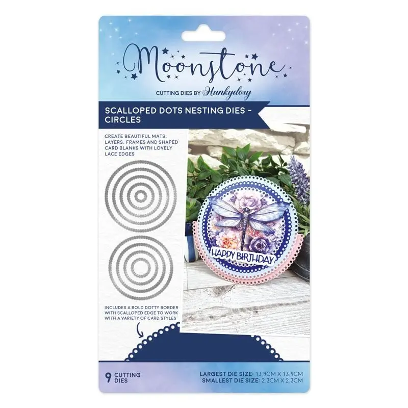 Moonstone Dies - Scalloped Dots Nesting Dies - Circles 1