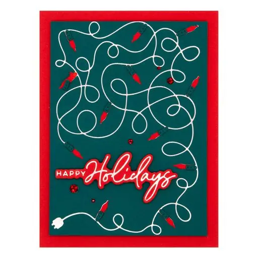 A Merry Little Christmas Sentiments Glimmer Hot Foil Plate & Die Set From The De-Light-Ful Christmas Collection By Yana Smakula 2