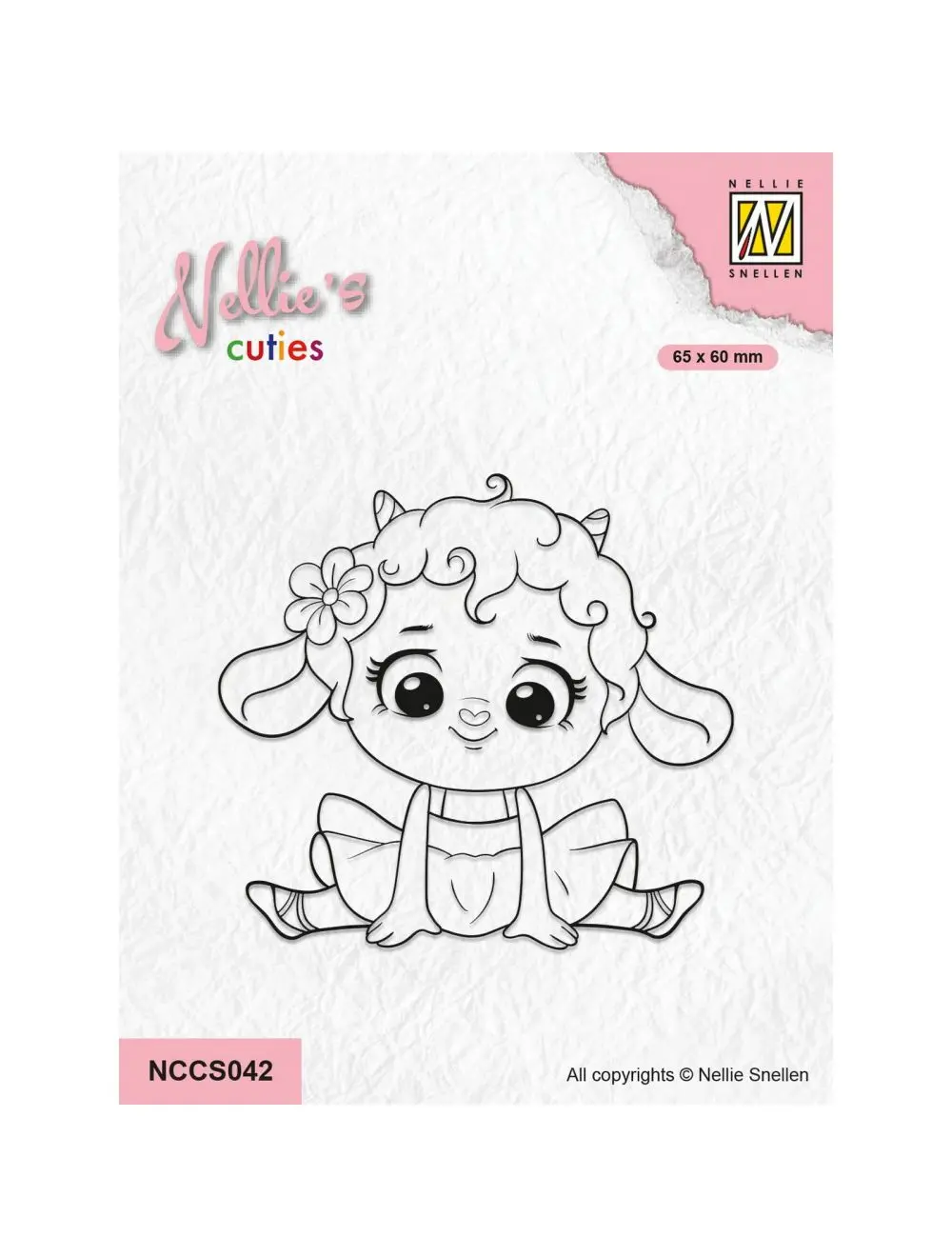 Nellie Snellen • Nellie's Cuties Clear Stamp Little Lamb 1