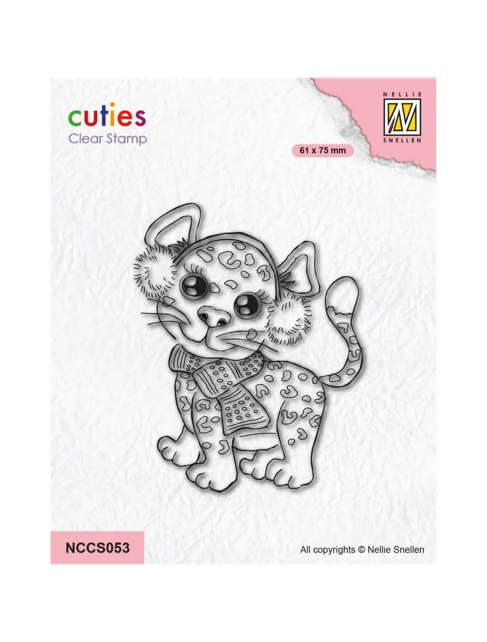 Nellie's Choice - Clear Stamp Cutie Cheetah 1