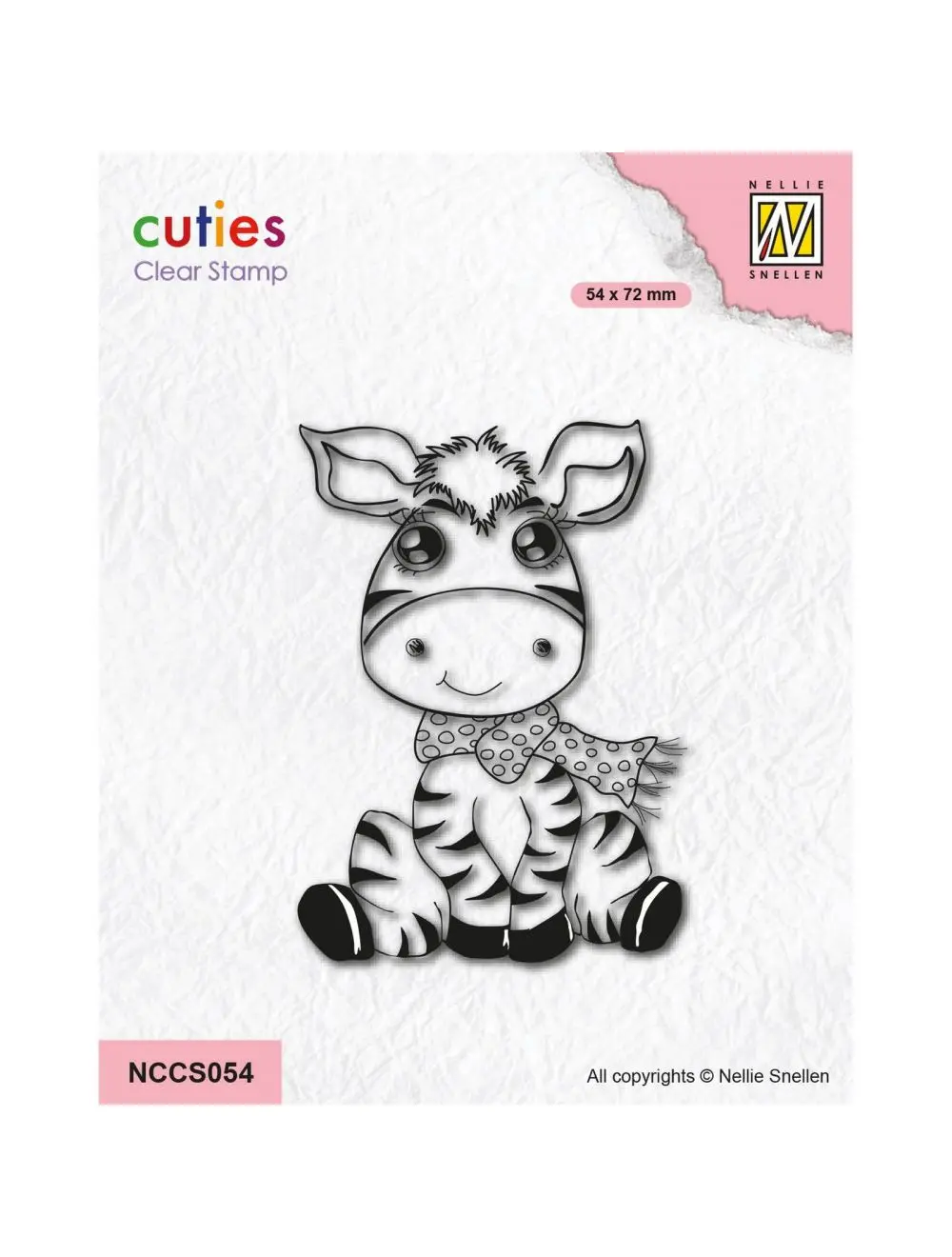 Nellie's Choice - Clear Stamp Cutie Zebra 1