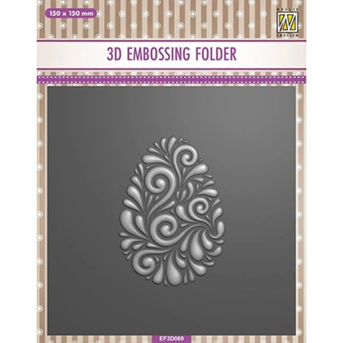 Nellie Snellen • 3D Embossing Folder Doodle Egg 1