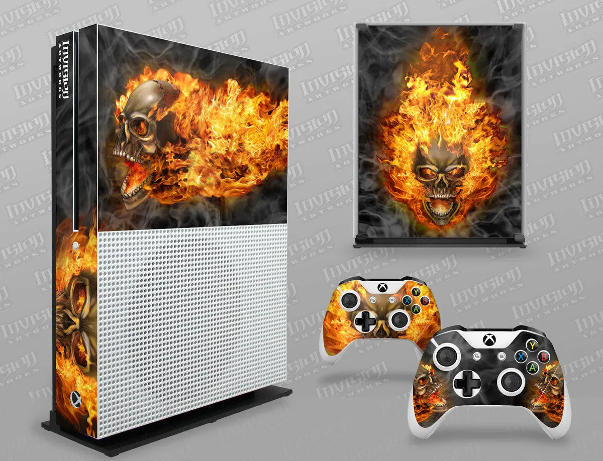 Xbox One S Graphics - Console Skin With 2 Controller Skins - Nitro 1