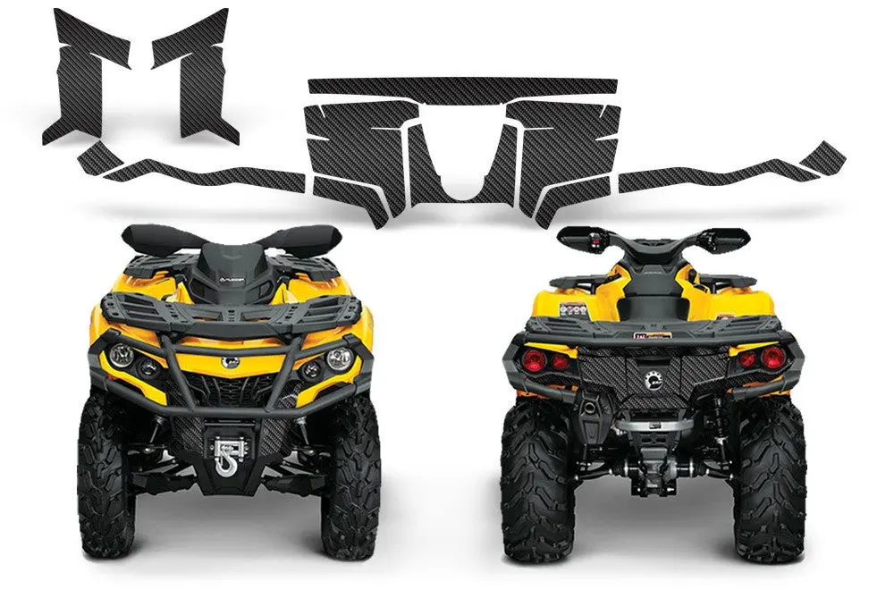 Can-Am Outlander G2 Trunk & Front Bumper Carbon Fiber Graphics 1
