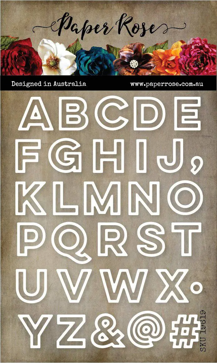 Outline Alphabet Metal Die Set 19619 1