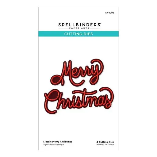 Classic Merry Christmas Etched Dies From The Classic Christmas Collection 1