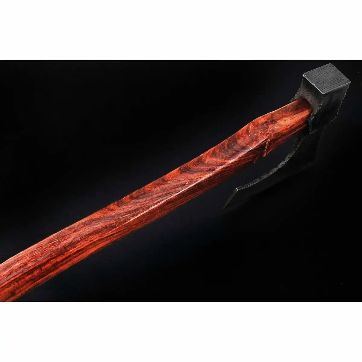 Pattern-Welded Damascus Viking Bearded Axe For Heavy Chopping And Trail Use 2
