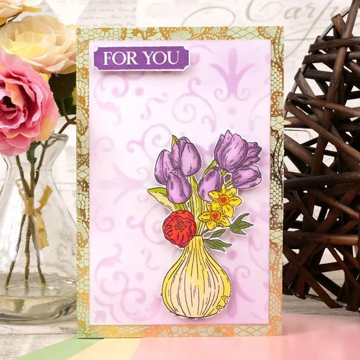 For The Love Of Stamps - Stamp-A-Tag - Floral Wonder 2