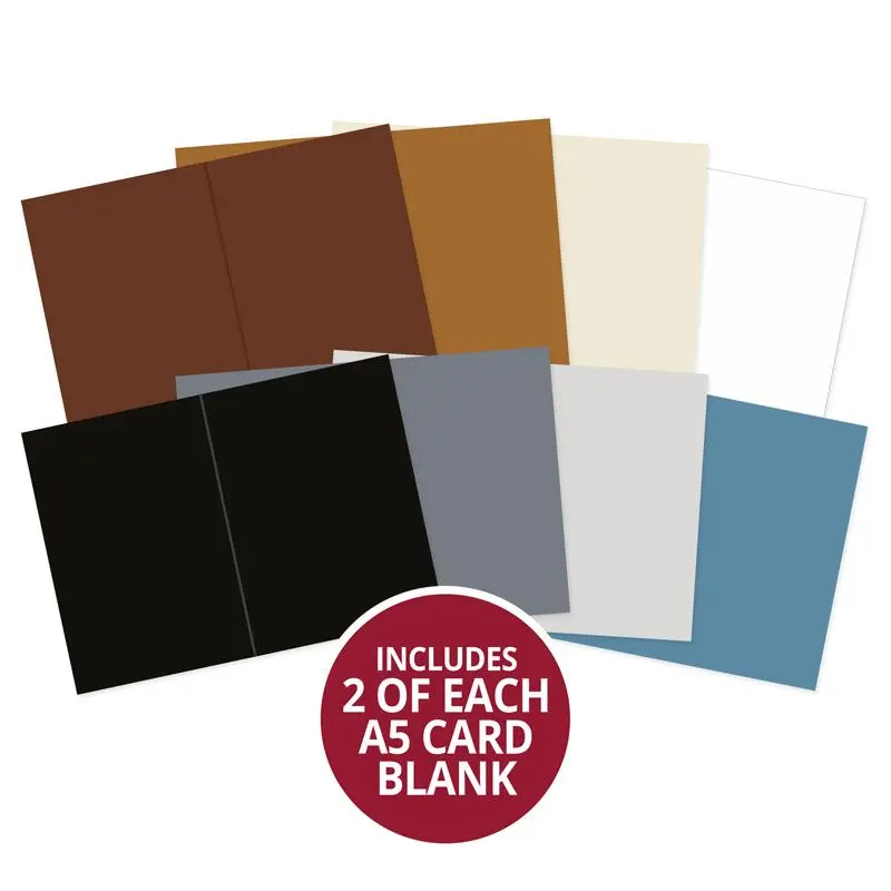 Adorable Scorable Pre-Scored Card Blanks - A5 Neutrals Selection 1