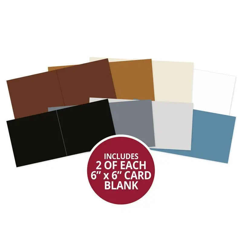 Adorable Scorable Pre-Scored Card Blanks - 6" X 6" Neutrals Selection 1