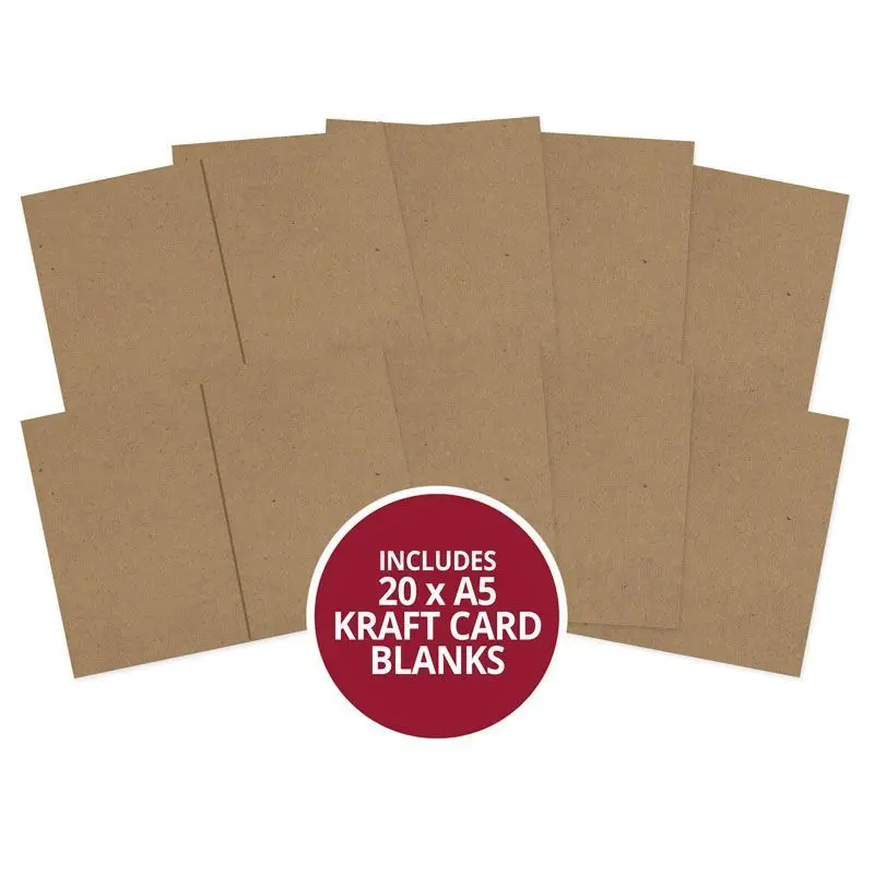 Kraft Pre-Scored Card Blanks - A5 1