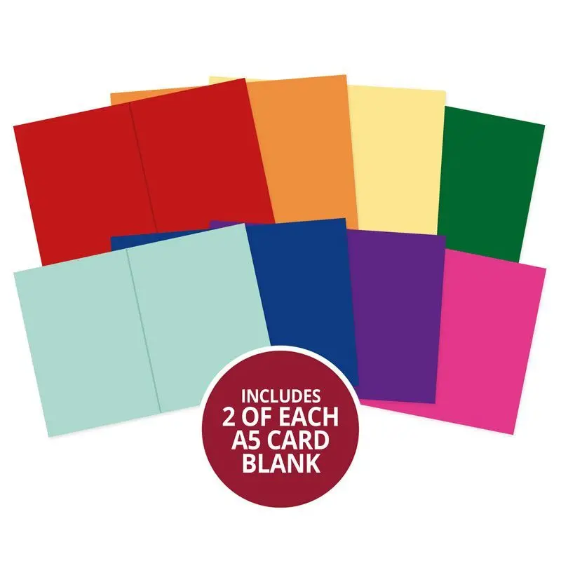 Rainbow Brights Pre-Scored Card Blanks - A5 1