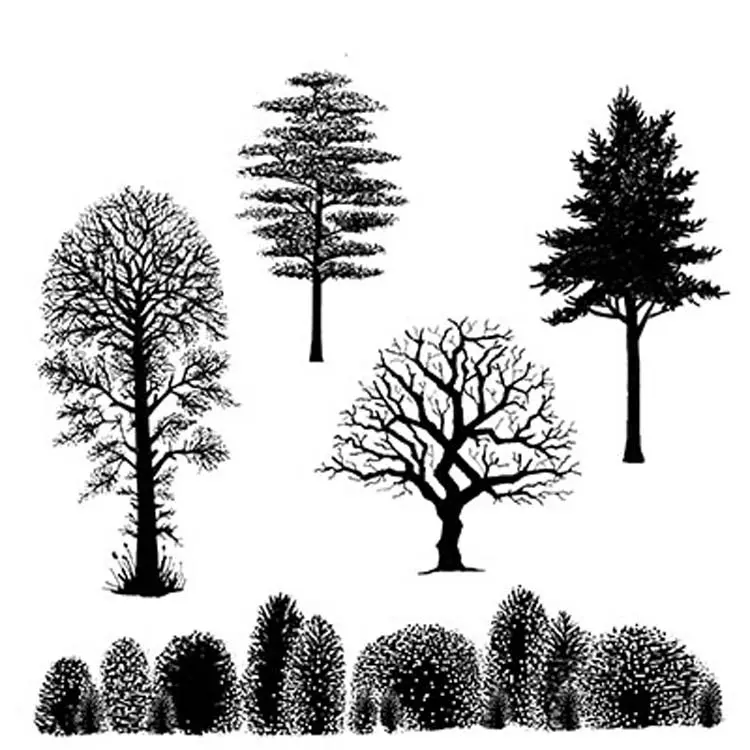 Lavinia Stamp - Tree Scene 1
