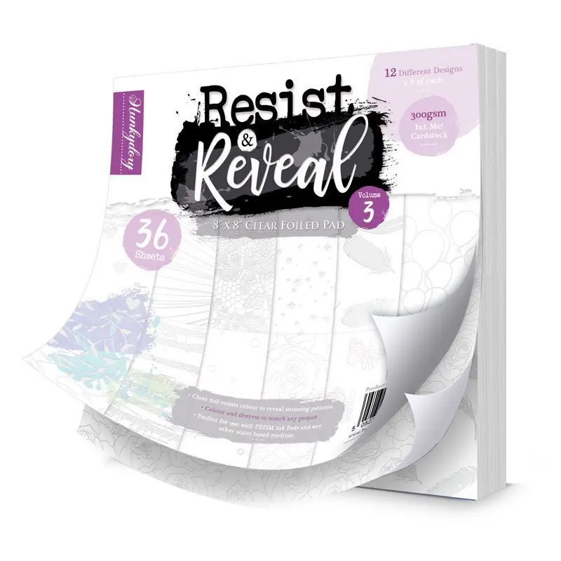 Resist & Reveal 8" X 8" Clear Foiled Pad Volume 3 1