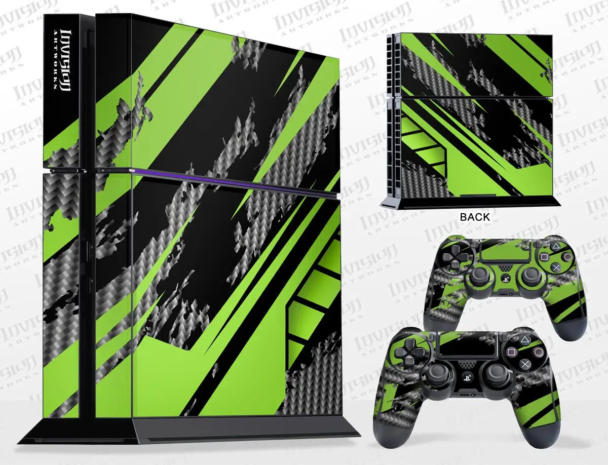 Sony Playstation 4 Graphics - Console Skin With 2 Controller Skins - Racer-X 1