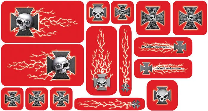 Skull-Cross - Universal Sticker Set 1