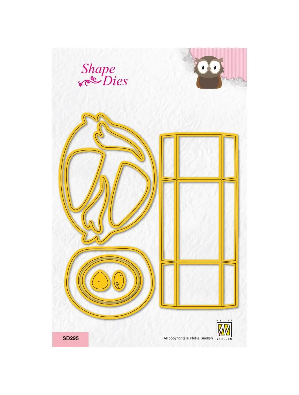 Nellie's Choice - Cutting Die Giftbox Owl 1