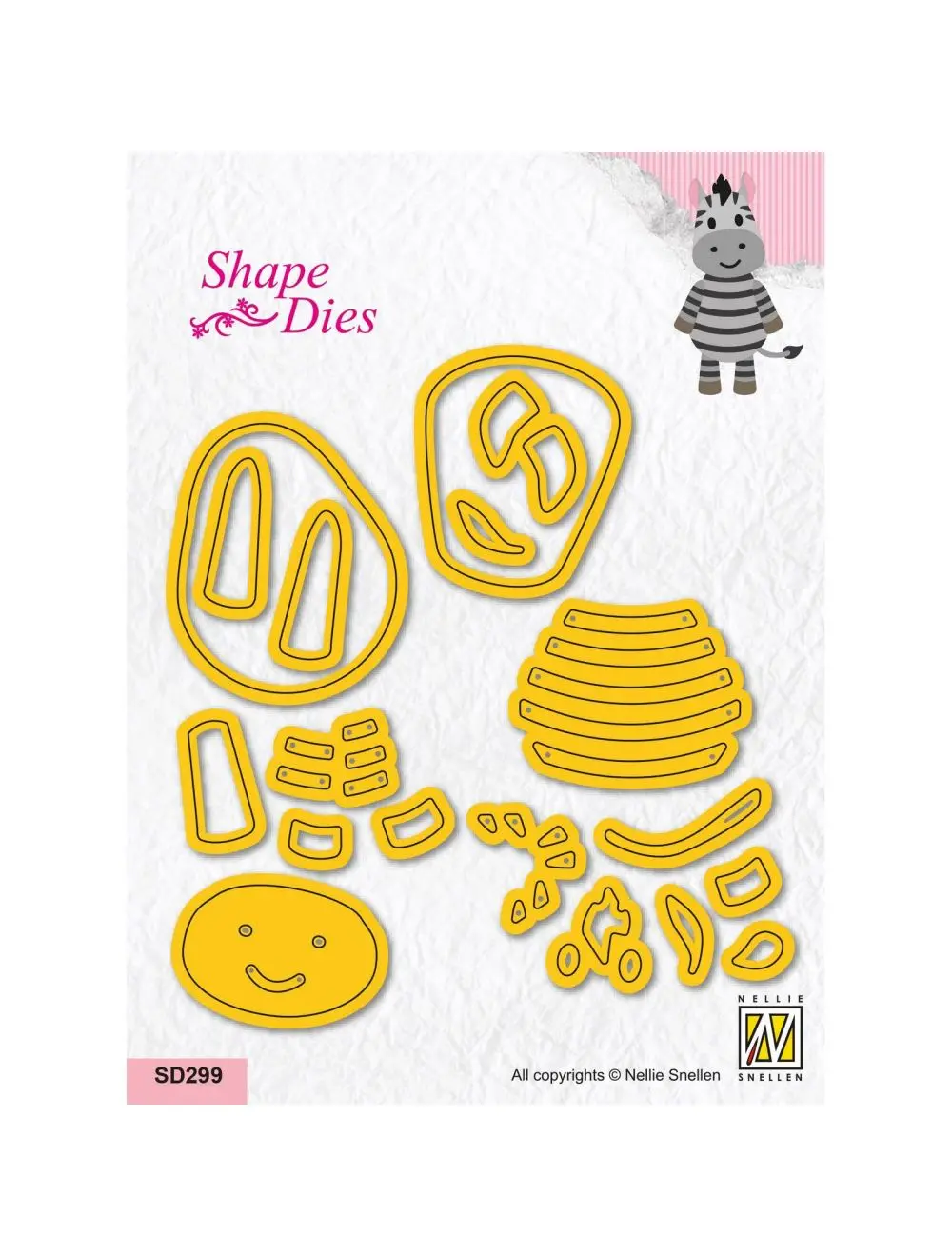 Nellie's Choice - Cutting Die Zebra 1