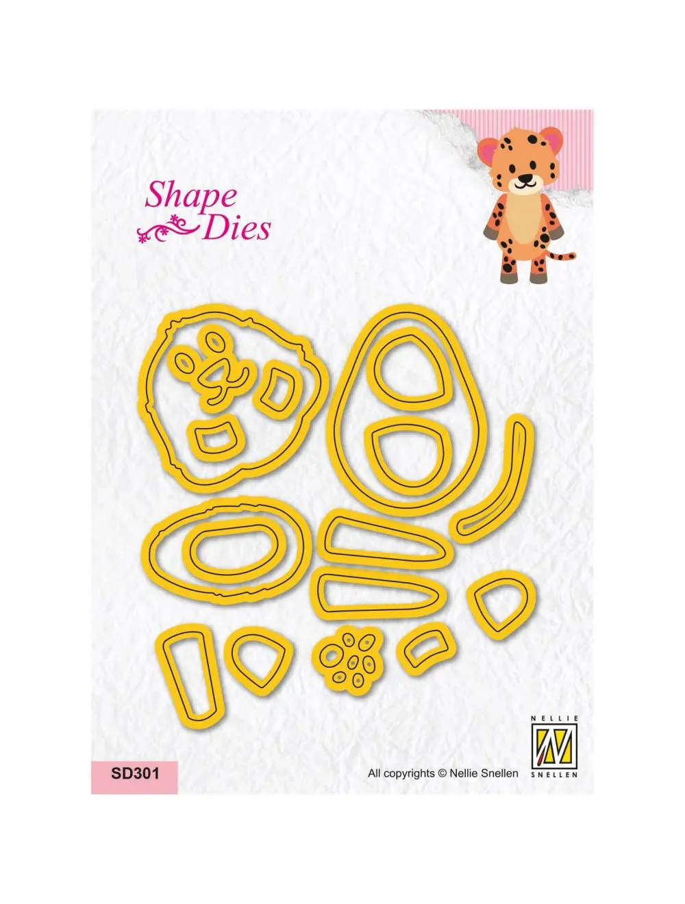 Nellie's Choice - Cutting Die Cheetah 1