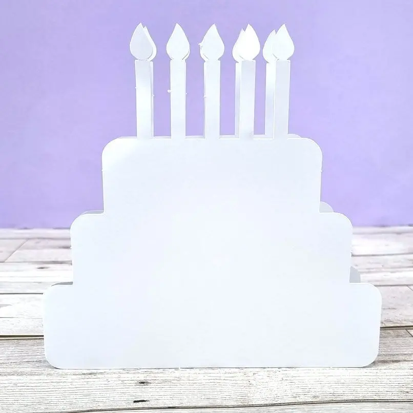 Luxury Shaped Card Blanks & Envelopes - Cake 1