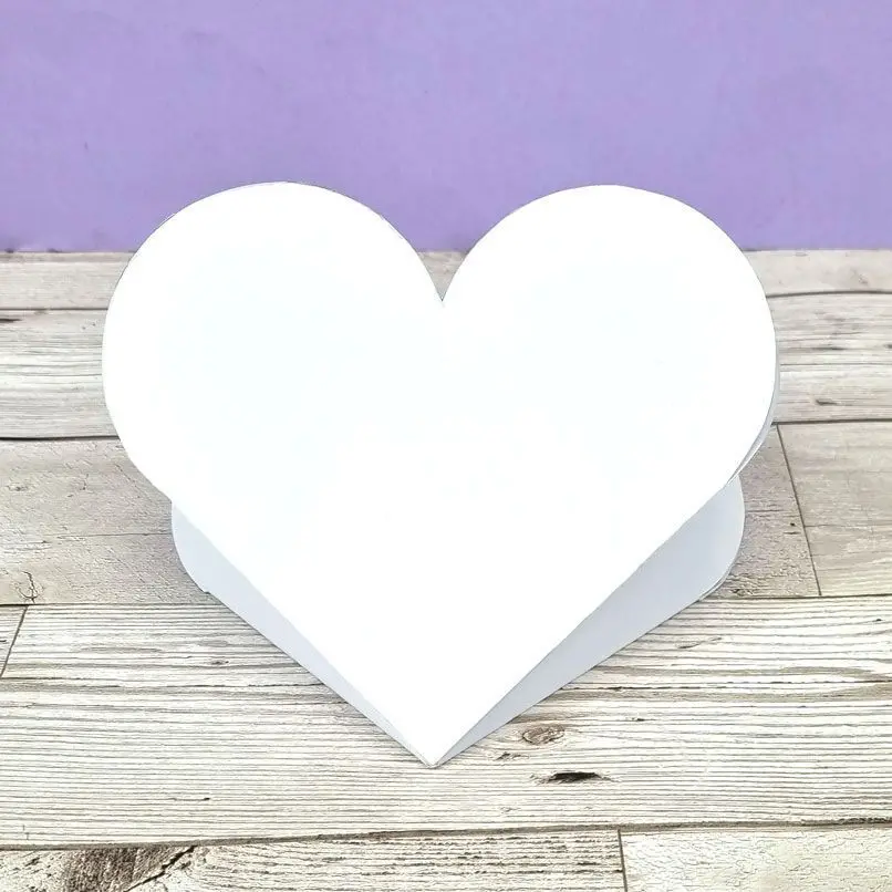 Luxury Shaped Card Blanks & Envelopes - Heart Fold Card 1
