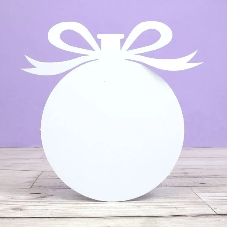 Luxury Shaped Card Blanks & Envelopes - Bauble 1